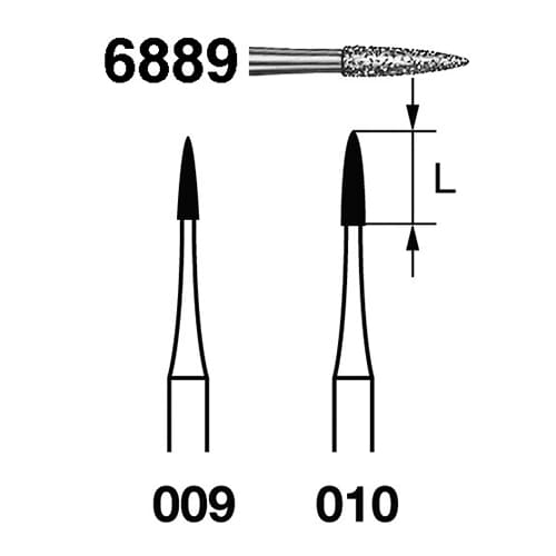 Fresa Komet 6889-314-010 MINIMO 5/u