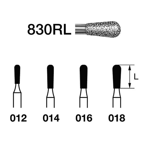 Fresa Komet 830RL-314-018 MINIMO 5/u