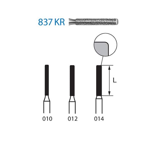 Fresa Komet 837KR-314-014 MINIMO 5/u