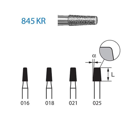 Fresa Komet 845KR-314-016 MINIMO 5/u