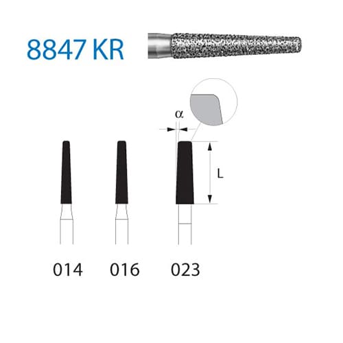 Fresa Komet 8847KR-314-016 MINIMO 5/u