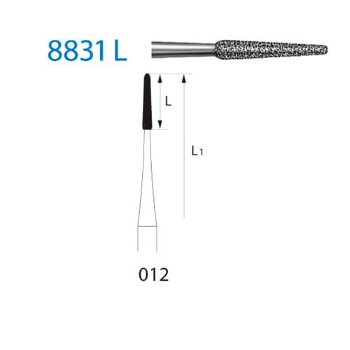 Fresa Komet 8831L-204-012 MINIMO 5/u