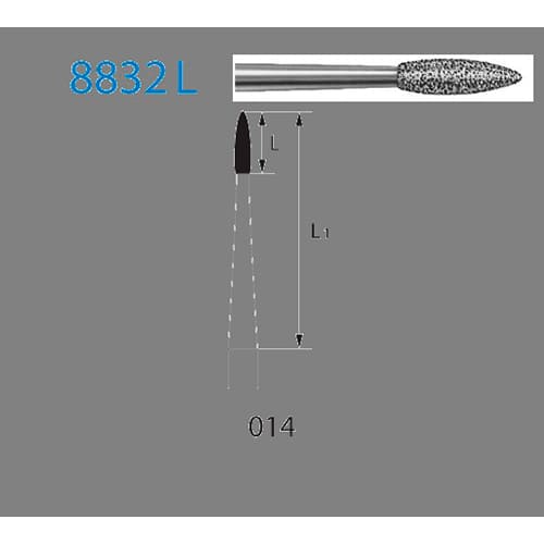Fresa Komet 8832L-204-014 MINIMO 5/u