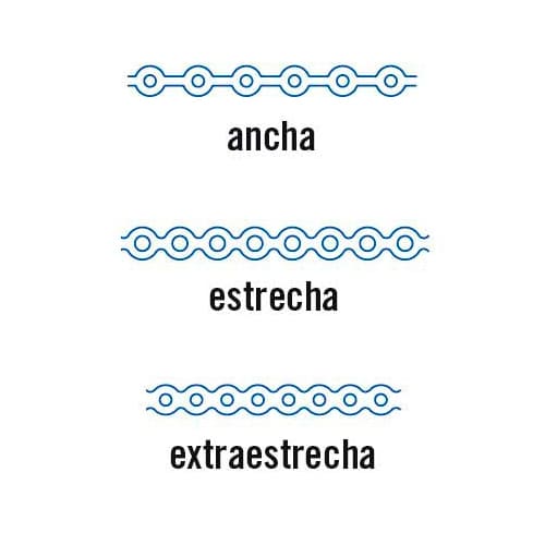 Cadenetas Elásticas Leone K6465-13 Gris Estrecha