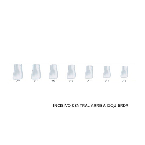 Corona acetato Frasaco incisivo central superior izquierda Nº211