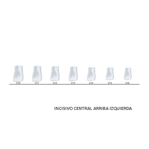 Corona acetato Frasaco incisivo central superior izquierda Nº213