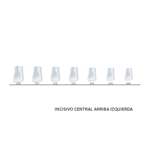 Corona acetato Frasaco incisivo central superior izquierda Nº216