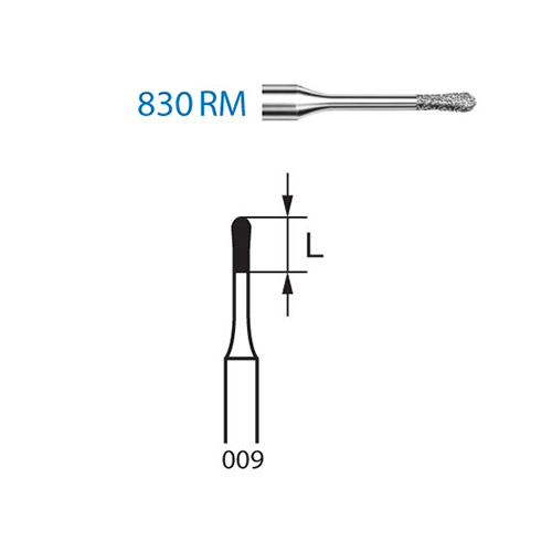 Fresa Komet 830RM-314-009 MINIMO 5/u