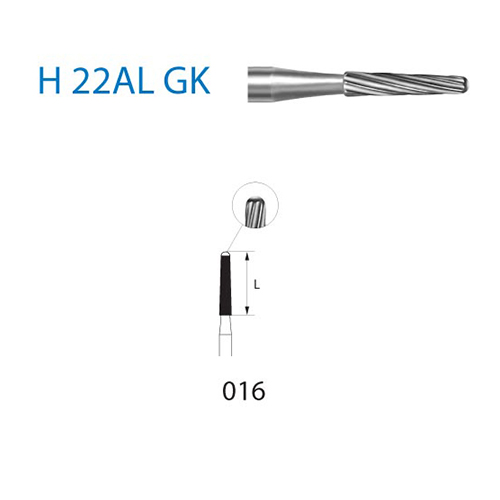 Fresa Komet H22ALGK-204-016 Removedor Ortodoncia MINIMO 5/u