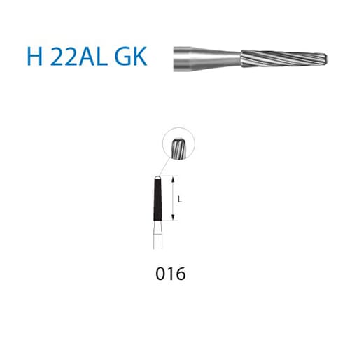 Fresa Komet H22ALGK-314-016 Removedor Ortodoncia MINIMO 5/u